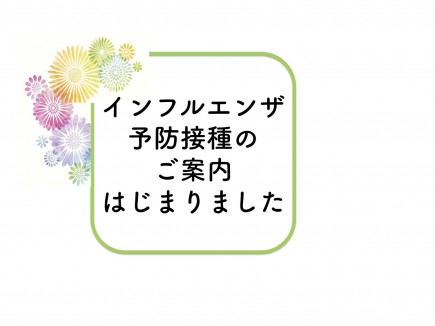 2024インフルエンザワクチンご案内